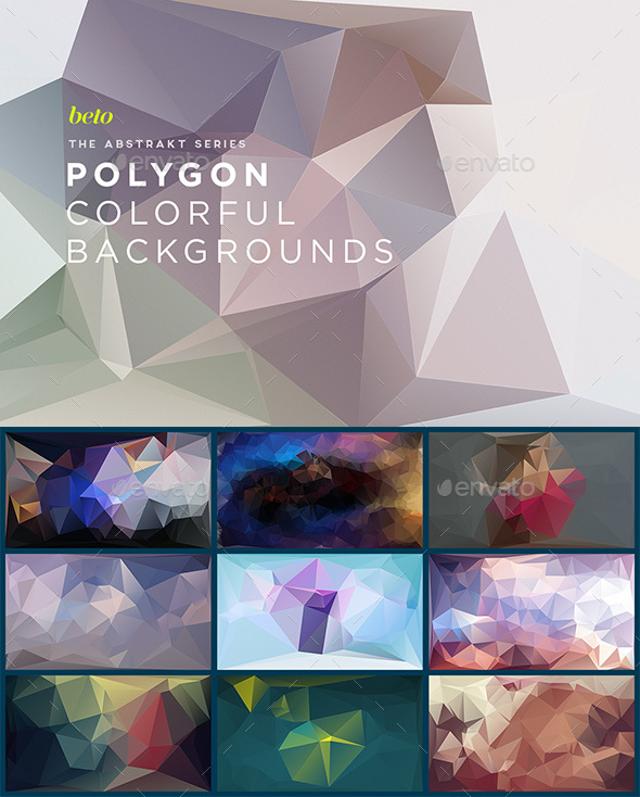 Polygon Abstract Backgrounds V4 - Abstract Backgrounds