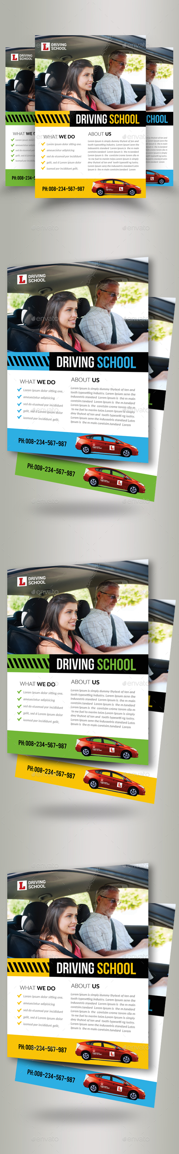 Driving School Flyer Template - Corporate Flyers