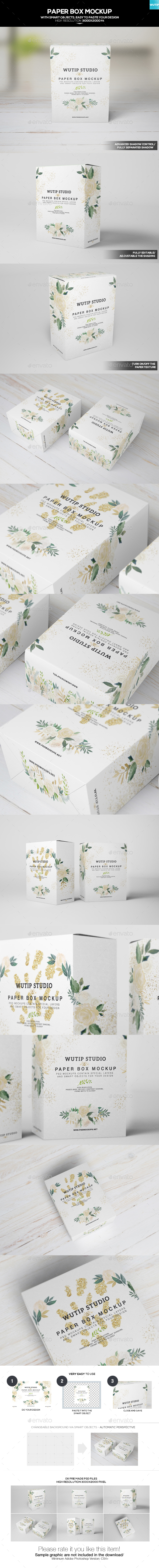 Paper Box Mockup - Miscellaneous Packaging