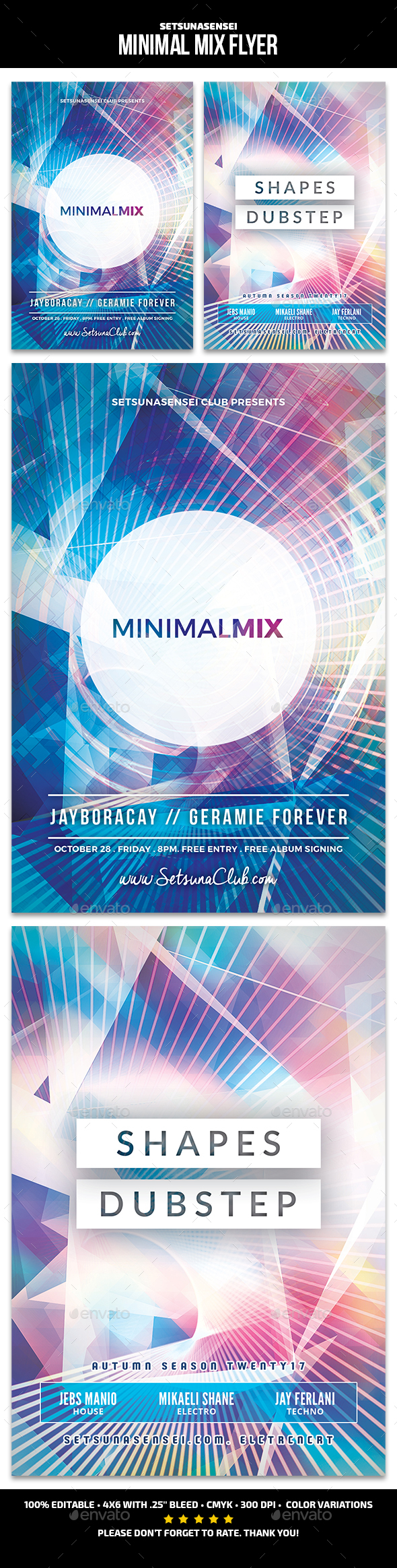 Minimal Mix Flyer - Clubs & Parties Events