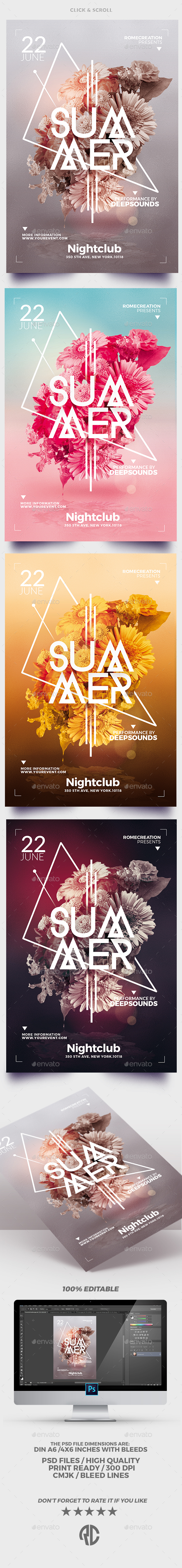 Minimalst Summer | Flyer Templates