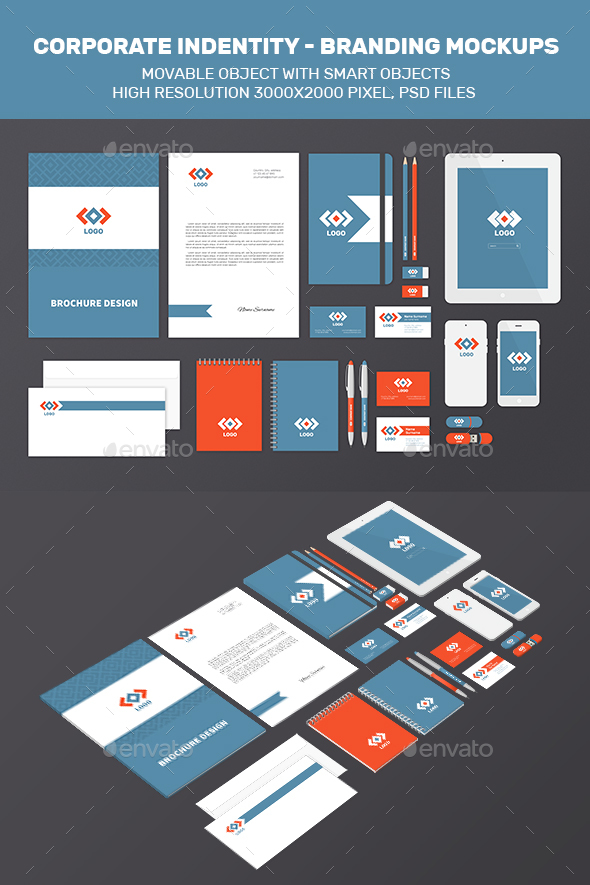 Branding Identity Mock-Up - Stationery Print