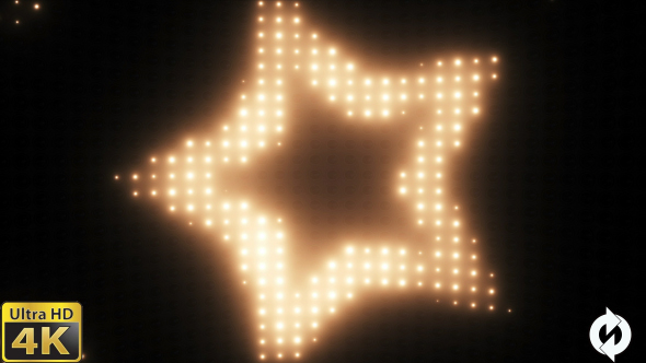 Wall of Lights Star - VJ Loop