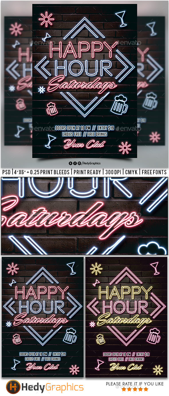 Happy Hour Saturdays - Clubs & Parties Events