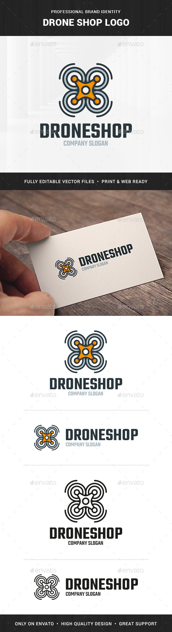 Drone Shop Logo Template - Objects Logo Templates