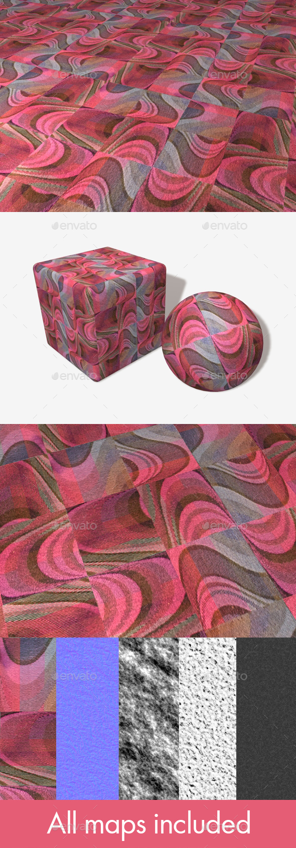 Psychedelic Pink Carpet - 3Docean 19752005