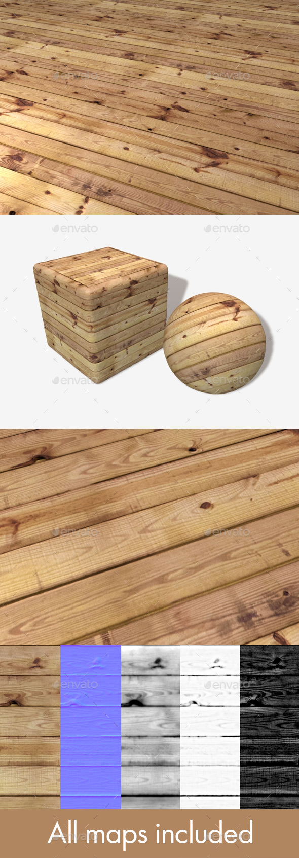Wooden Planks Seamless - 3Docean 19752075