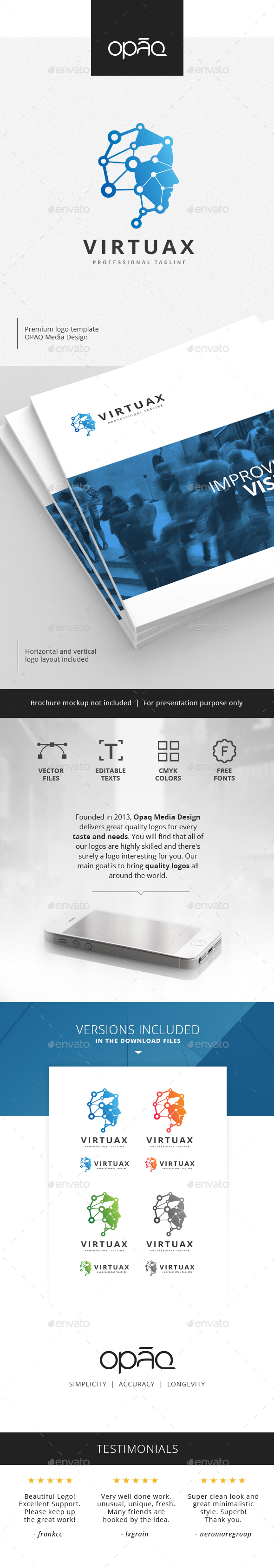 Human Virtual Reality Logo - Humans Logo Templates