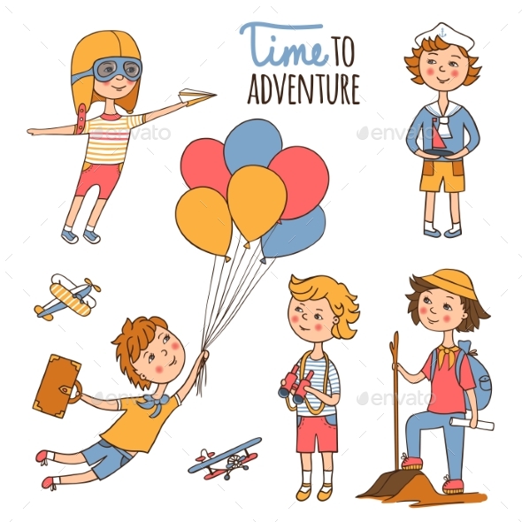 Little Travelers Around the World - People Characters