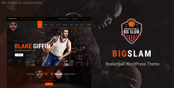 Big Slam - Basketball WordPress Theme - Nonprofit WordPress