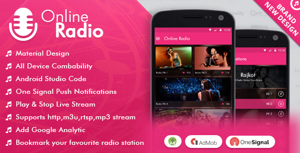 Online Radio With Material Design. - CodeCanyon Item for Sale