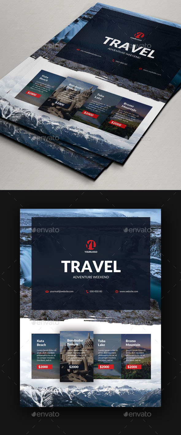 Travel Tours Flyer Template - Holidays Events