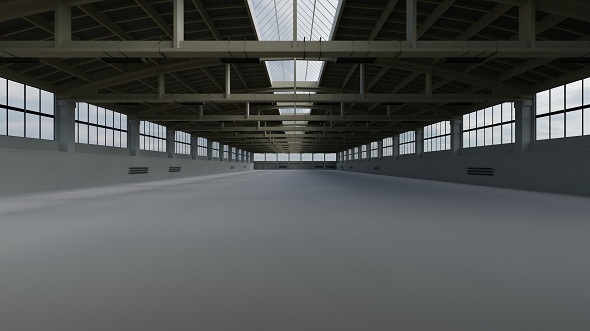 Factory Hall Interior - 3Docean 19754835