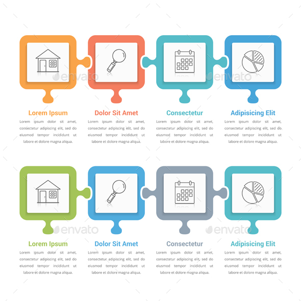 Puzzle Infographics - Infographics