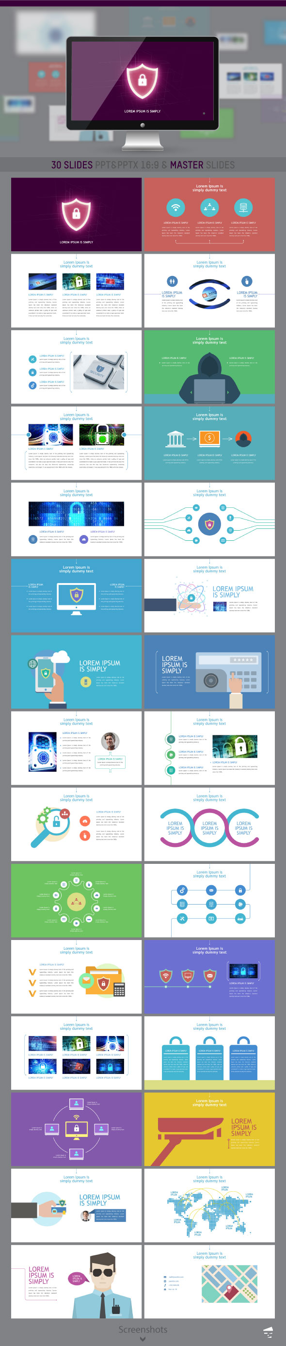 Security presentation - Business PowerPoint Templates