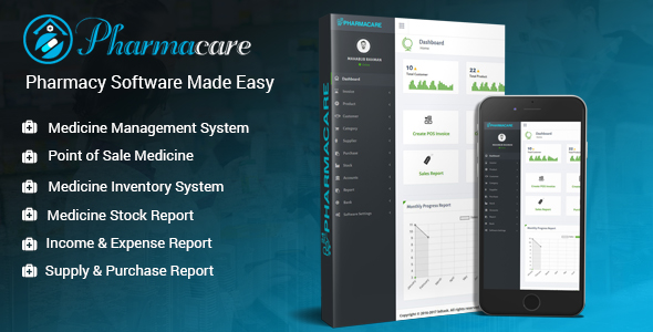 Pharmacare - Pharmacy Software Made Easy - CodeCanyon Item for Sale