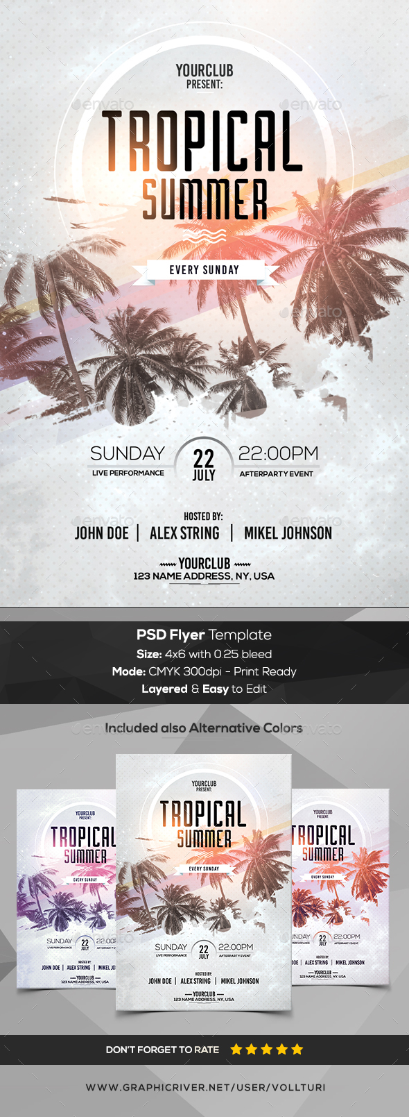 Tropical Summer - PSD Flyer