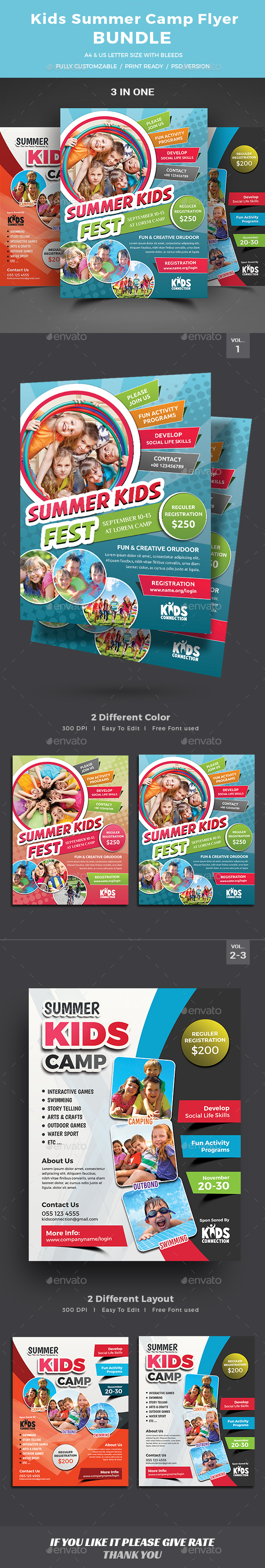 Kids Summer Camp Flyer - Corporate Flyers