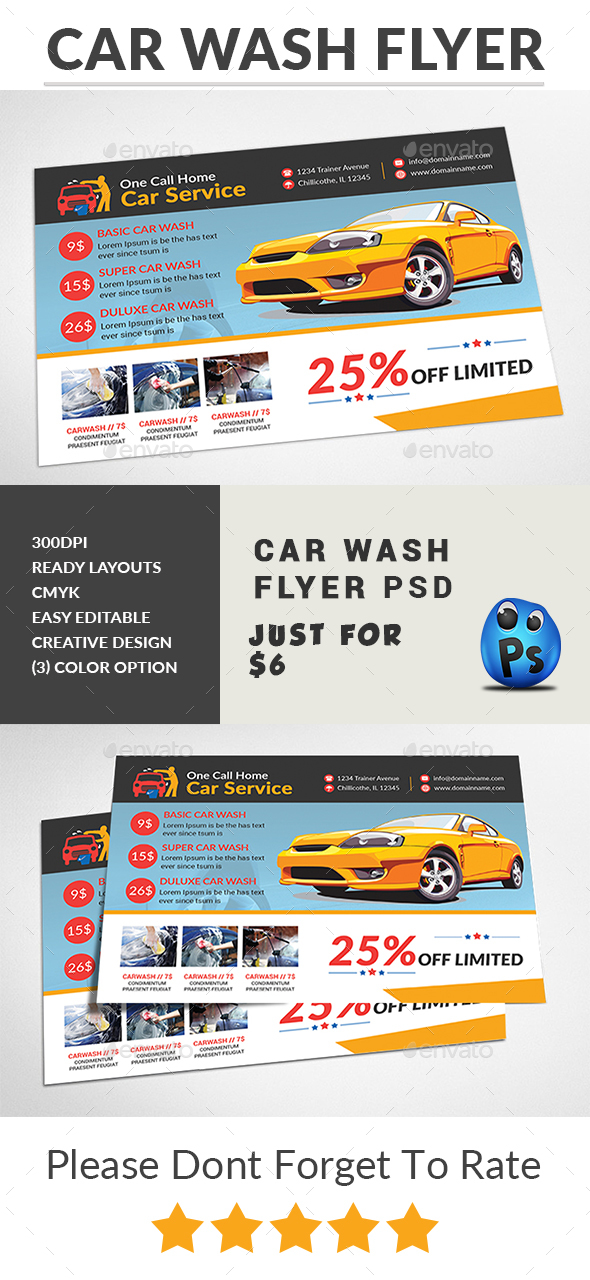 Car Wash Flyer - Corporate Flyers