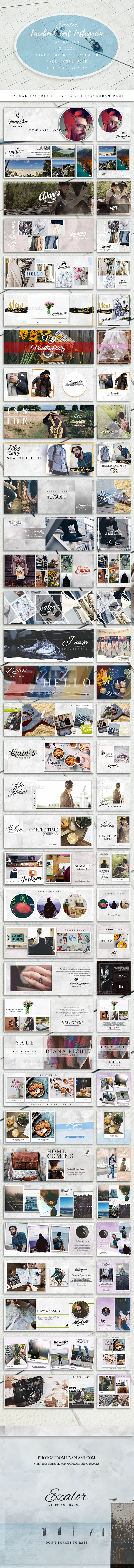 Casual Pack - Social Media Web Elements
