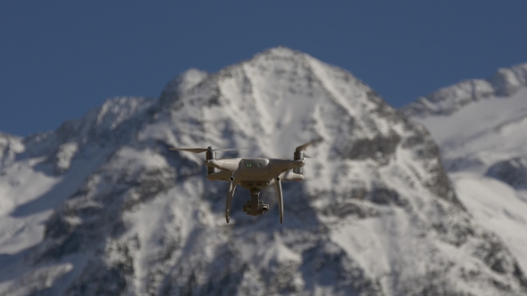 Drone in the Mountains