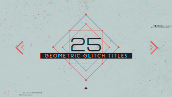 25 Geometric Glitch Titles