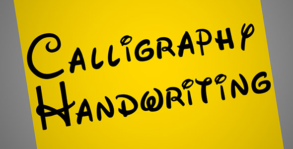 Calligraphy Font - VideoHive 2567529