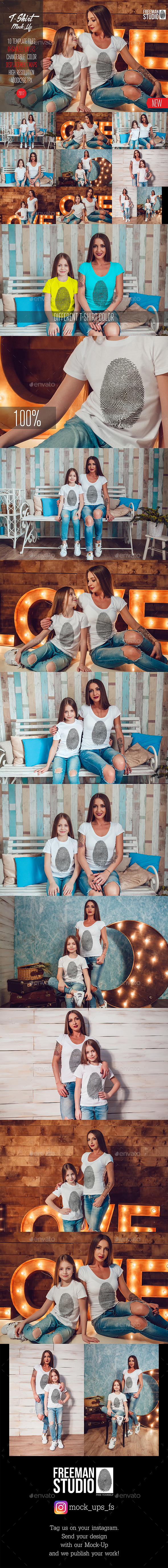 Family T-Shirt Mock-Up Vol.1 2017