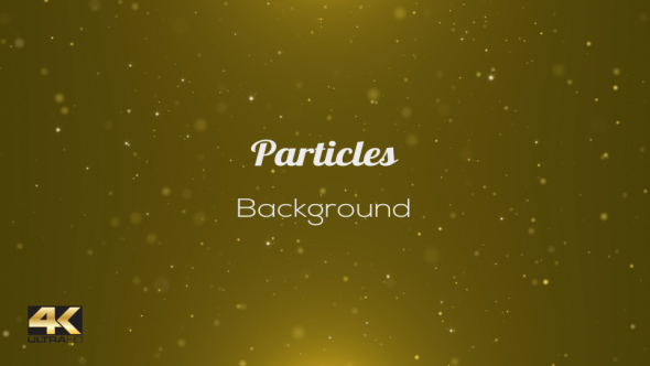 Gold Particles 4K