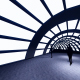 Silhouette people in the tunnel - VideoHive Item for Sale