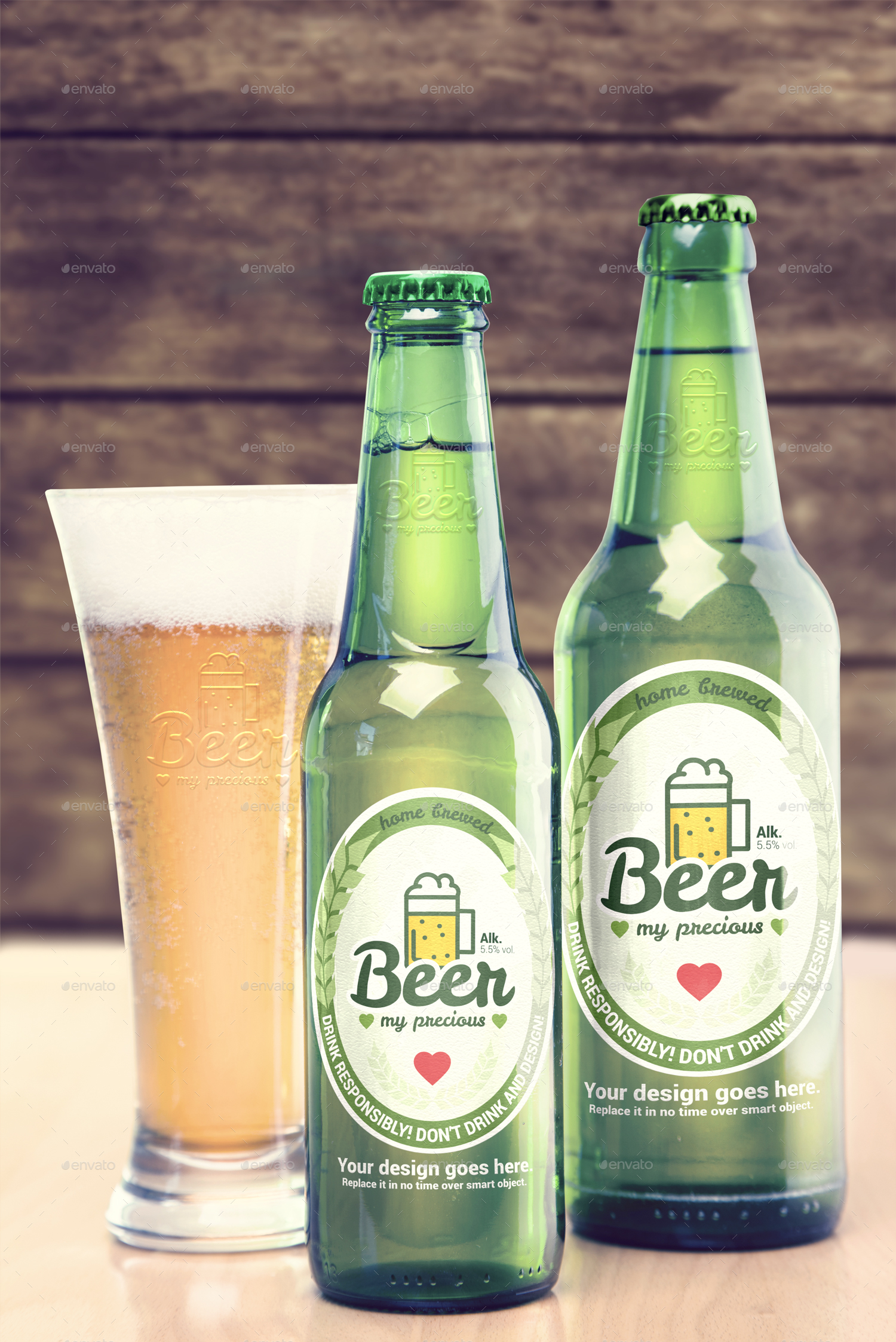 Beer Package & Branding Mock-up by CreativeForm | GraphicRiver