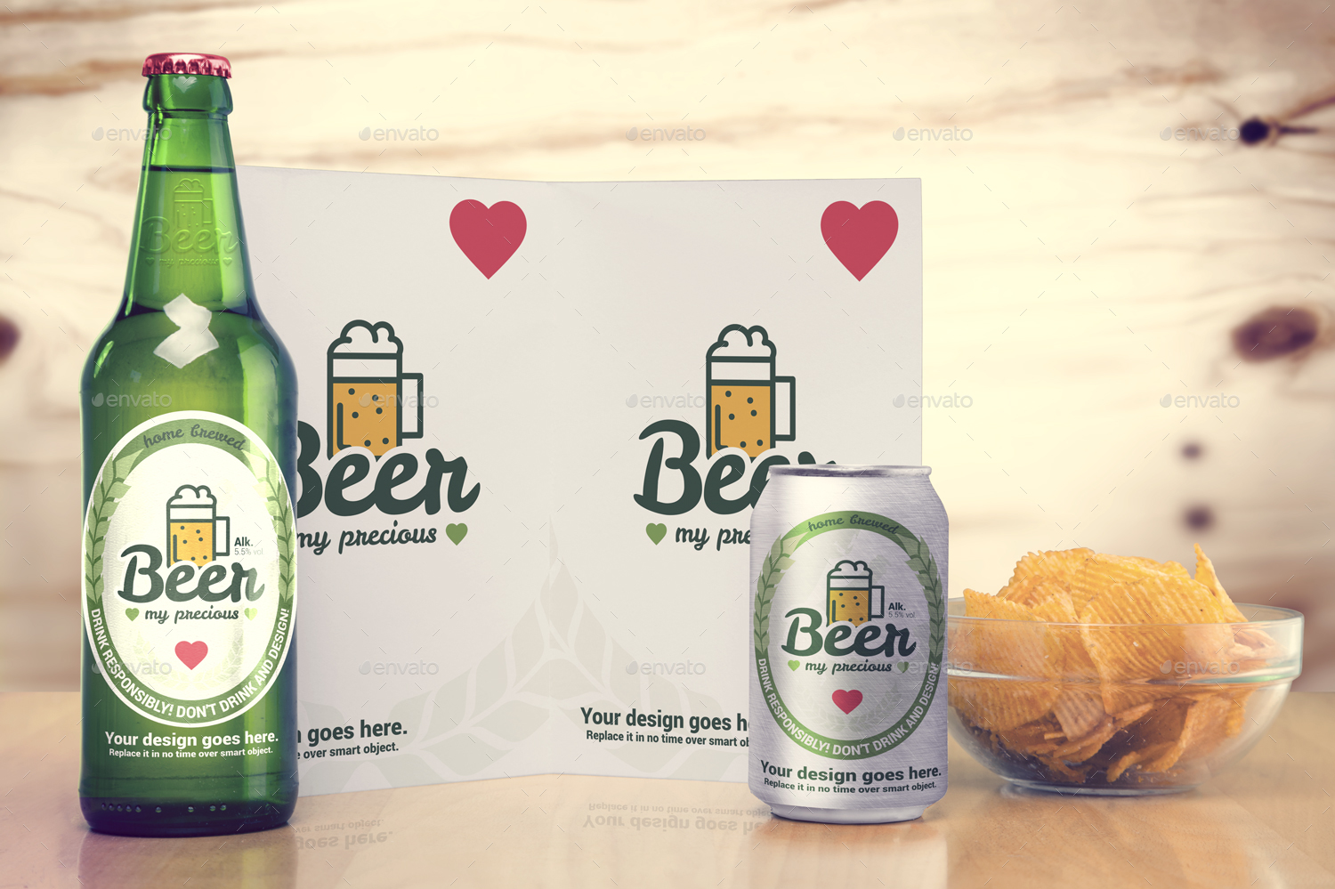 Download Beer Package & Branding Mock-up by CreativeForm | GraphicRiver