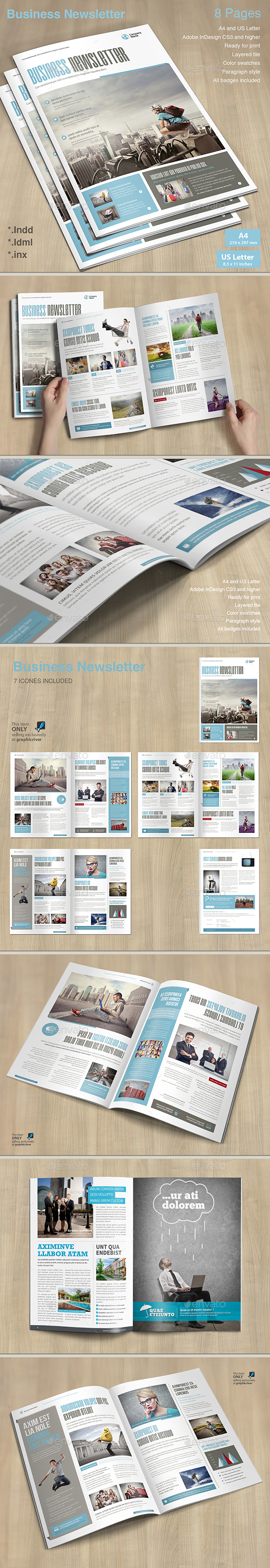 Business Newsletter - Newsletters Print Templates