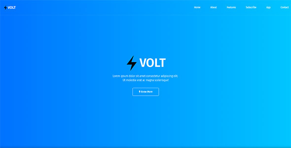 Volt - Responsive App & Software Template - Technology Site Templates