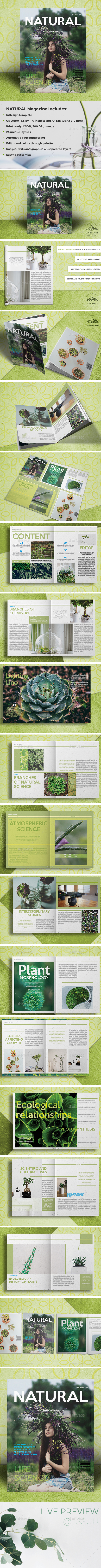 NATURAL Magazine - Magazines Print Templates