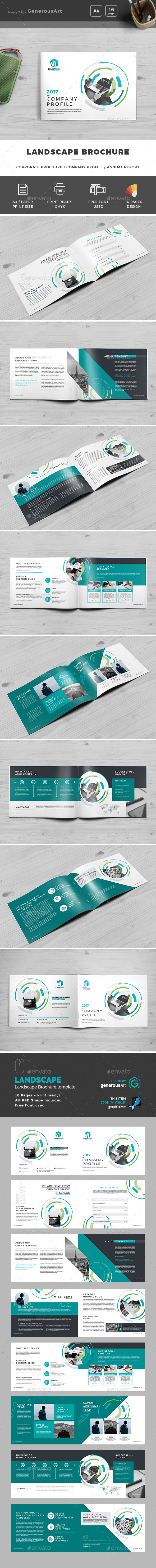 Landscape Brochure - Brochures Print Templates