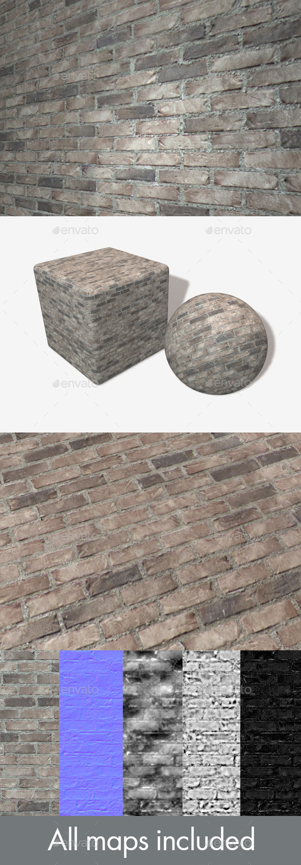 Modern Grey Brick - 3Docean 19762972