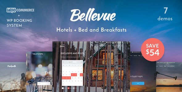 Bellevue Hotel + Bed & Breakfast Booking Theme - Travel Retail