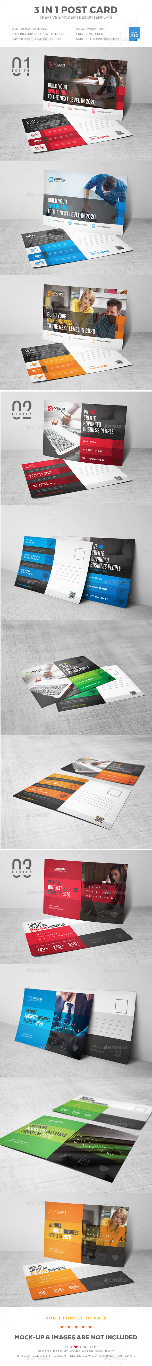 Postcard Bundle - Cards & Invites Print Templates