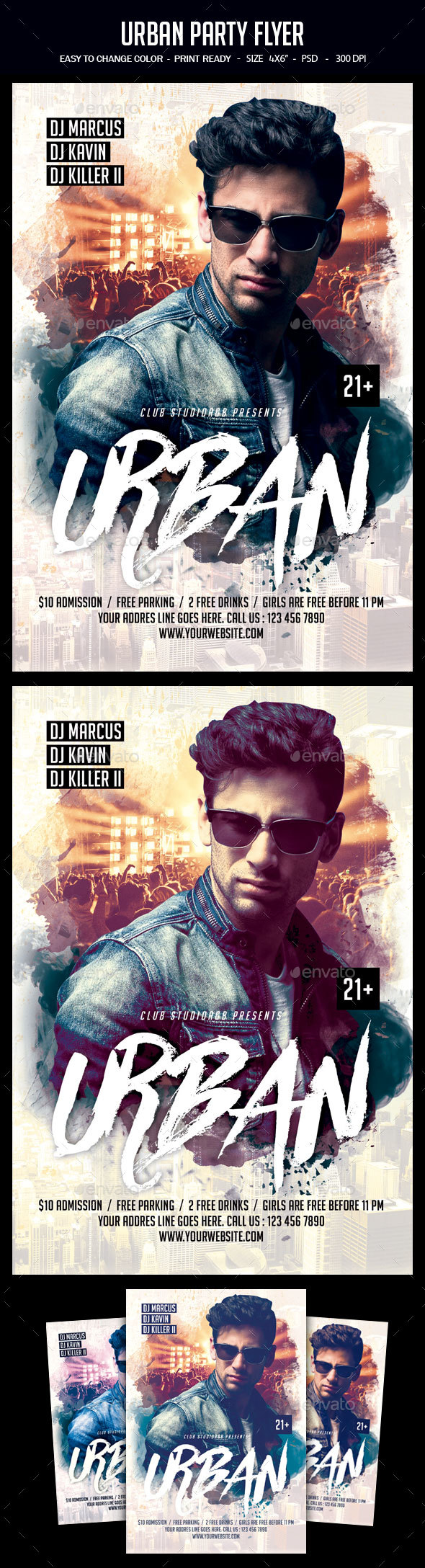 Urban Party Flyer - Clubs & Parties Events
