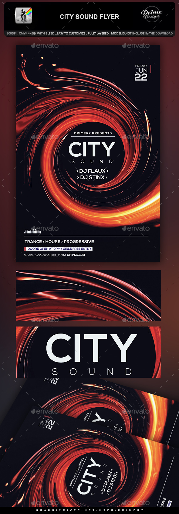 City Sound Flyer - Events Flyers