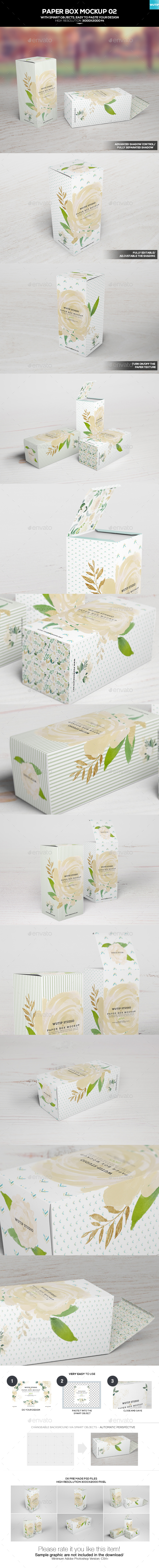 Download Paper Box Mockup 02 By Wutip Graphicriver