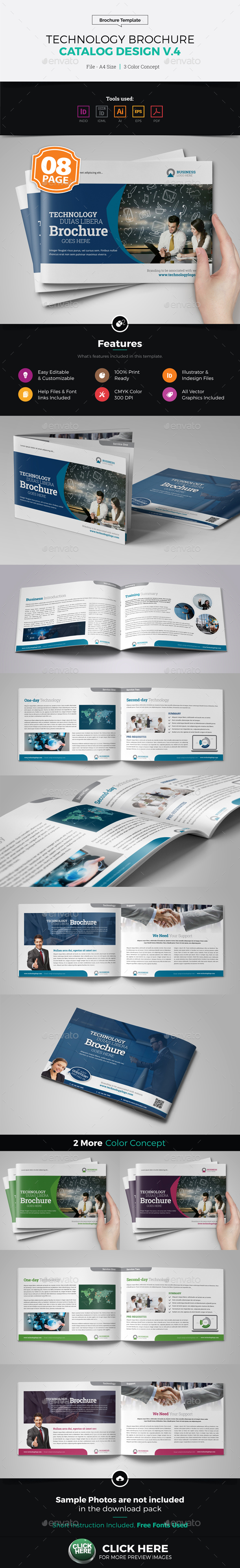 Technology Brochure Catalog Template v4 - Corporate Brochures