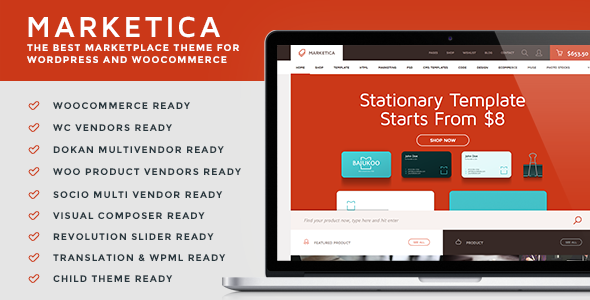 Marketica - eCommerce and Marketplace WordPress Theme - WooCommerce eCommerce