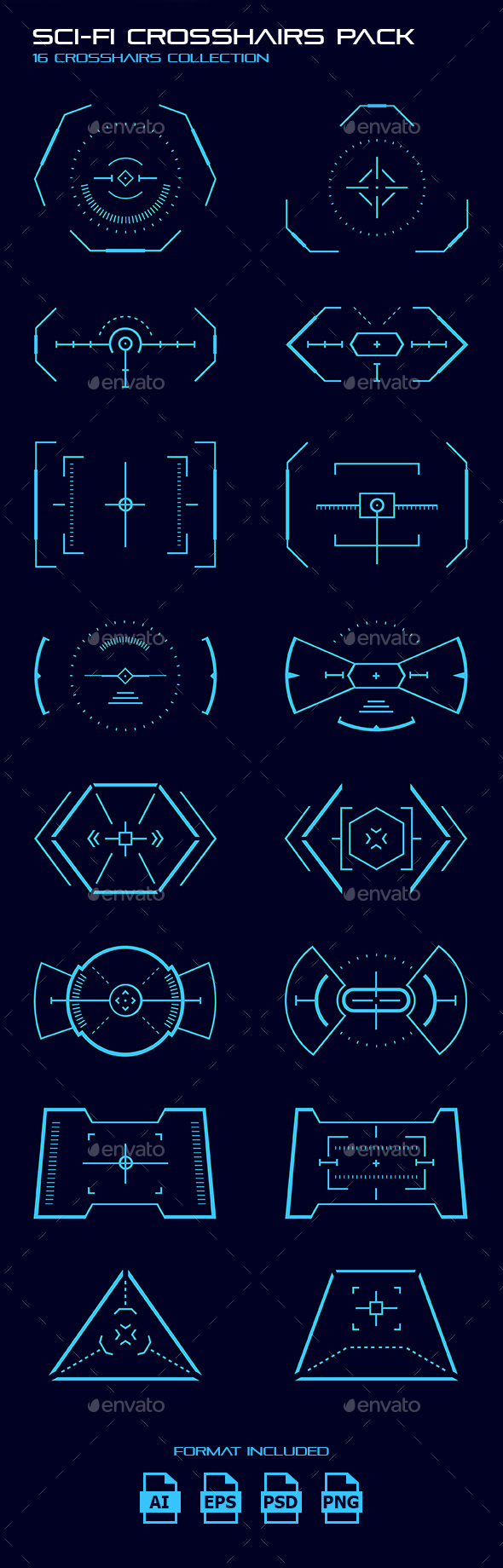 Sci-Fi Crosshair Pack - Miscellaneous Game Assets