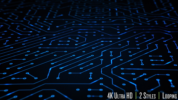Circuit Board Closeup Loop 4K alt