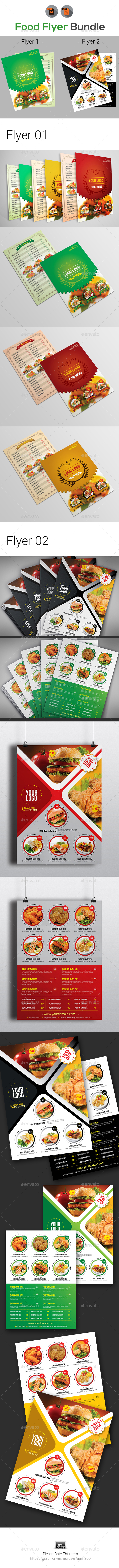 Food Flyers Bundle - Restaurant Flyers