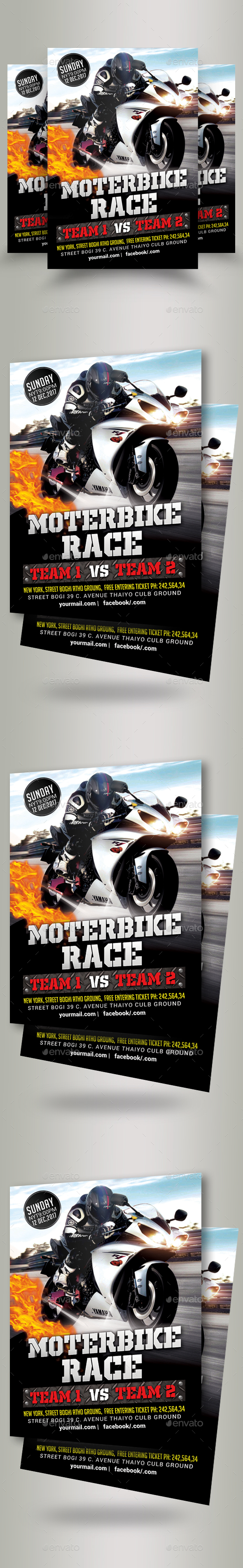 Bike Racing Flyer Template - Sports Events