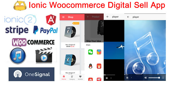Ionic2WooDigitalStore-Ionic Woocommerce Digital Sell Store App - CodeCanyon Item for Sale