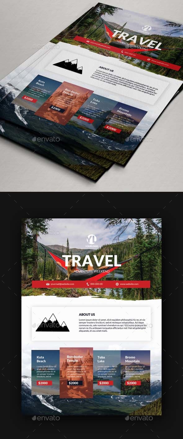 Travel Tours Flyer Template V2 - Holidays Events